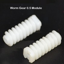 웜기어 베벨기어길게 웜 기어 미니 헬리컬 0.5 모듈러스 직경 6MM 구멍 1.9MM 취미 장난감 모델 액세서리, 02 5pcs