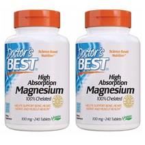 닥터스베스트 고흡수 마그네슘 100mg 240정X2개 총480정, 240정, 2병
