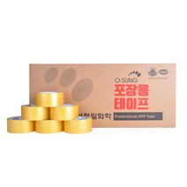 오성 박스테이프 OPP포장테이프 투명 불투명 접착 러버테이프 (1박스 50개), 1박스, 오성 박스테이프(50Mx50개)투명