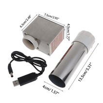 산업용송풍기 낙엽청소 고기집 엔진블로워 C9GA A60S BBQ 팬 휴대용 공기 터보 송풍기 USB 5-12V 조정 가능, 한개옵션0
