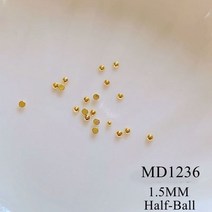 네일파츠 네일스톤약. 100 개/가방 금속 스터드 라운드 미니 네일 아트 메탈 3D Charms, 18 MD1236