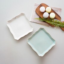 코스타노바 알렌테조 사각접시 21cm, 아쿠아, 1개