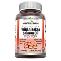 Amazing Nutrition Wild Alaskan Salmon Oil 와일드 알래스칸 살몬오일 120정