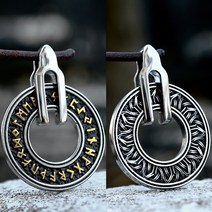 북유럽 바이킹 고대 신화 펜던트 팔찌 beier 316l 스테인레스 스틸 바이킹 슬란드 어 vegvisir 헬멧 공포 룬 문자 원형 마법 지팡이 룬 부적 lp105 센언니 라이딩