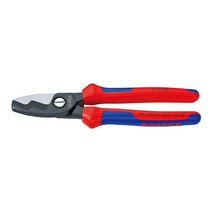 독일 KNIPEX 크니펙스 케이블컷터(단면) 전설공구 95-12-200(이중안락손잡이) 케이블캇타 구리/알루미늄케이블절단 이중컷팅엣지