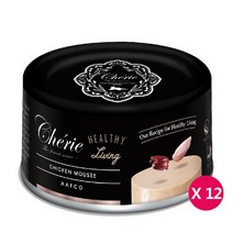 쉐리 블랙라벨 닭고기 무스캔 80g x 12개 고양이주식캔, 단품