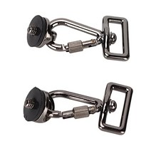 Vbestlife 2pcs 14 인치 카메라 스트랩 버클 slr 카메라 숄더 스트랩 후크 세트 미끄럼 방지 고무 패드 포함 카메라 가방 및 숄더 스트랩용