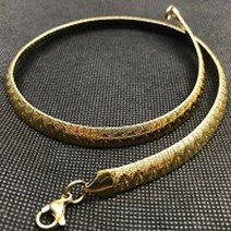 스네이크목걸이 뱀줄목걸이 18k 14k 실버 두줄 목걸이 USENSET 초커 스테인레스 스틸 쥬얼리 목걸이 매력