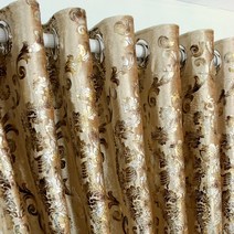 레이스 벨벳 광목 거실 창문 암막 쉬폰 속 커튼 럭셔리 아름다운 골드 창 식당 침실