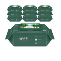 배냇짓 네이처 포레 아기물티슈 캡형, 20팩, 4개