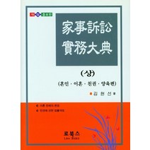혼인ㆍ이혼ㆍ친권ㆍ양육편 가사소송실무대전(상), 김현선(저),로북스,(역)로북스,(그림)로북스, 로북스