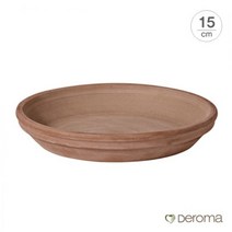 [Made in Italy] 데로마 테라코타 토분 화분받침대 소토바소 라, 15cm/grafite
