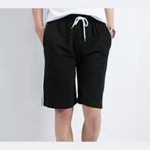 두줄 허리밴딩 편한 남성 커플 홈웨어 반바지 모던