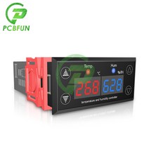 AC 110V-220V 10A SHT2010 터치 컨트롤 온도 조절기 습도 컨트롤러 SHT20 센서 가열 냉각 어항 수족관