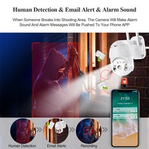 현관문CCTV 현관cctv무선 무선카메라 무선cctv Techage-1080P 3MP 무선 카메라 스피드 돔 PTZ IP 사람 탐, 04 3MP 12V1A 32GB_04 영국 플러그