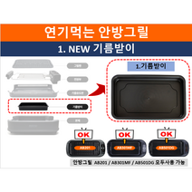 연기먹는 안방그릴 구성품 기름받이 기름 유도판 에어커튼 쿨링팬 파워코드 안방그릴 악세사리, 2. 기름 유도판
