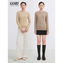 Gobi Gobi 캐시미어 스웨터 여성 기본 따뜻한 니트 스웨터 풀오버 바닥 셔츠 봄 여름 라운드 넥 얇은 스웨터