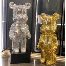 대형 블링 큐빅 스팽글 베어브릭 피규어 카페 인테리어 1000, 2. 50cm 로즈 골드