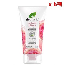 Dr. Organic 닥터오가닉 구아바 익스폴레이팅 페이스 워시 150ml 6팩
