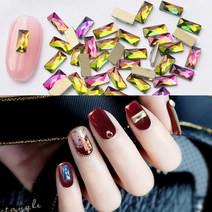 e세상 젤네일용품 모음 네일아트 네일스톤 네일글리터, 1개, 다이아몬드플랫파츠(레인보우)