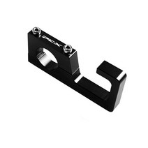 오토바이짐대 짐받이 사이드브라켓 혼다 용 pcx150 pcx125 pcx160 액세서리 cnc 알루미늄 후크 강도 편리한 핸들 바 수하물 헬멧 후크, 검은색