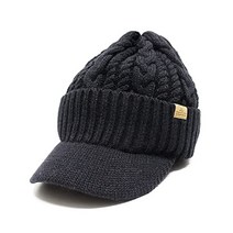 비니 MARKHATS 별주 기획 부드러운 뒤 보아 따뜻한 울 혼 묶는 니트 캡 케이블 보어 와치 TUBA BORE WATCH
