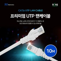 CAT6UTP LAN 케이블 컴퓨터 랜선 인테넷 공유기 10m, 단품