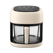 couyor 스마트 에어프라이어 가정용 4.5L 대용량 전자동 감자튀김기 멀티오븐, 화이트