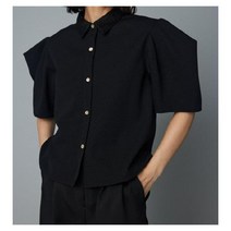 HeRIN.CYE 파워숄더 셔츠 3COLOR 여성 셔츠 블라우스 메쉬 숄더 포인트 데일리 코디 추천 스타일링 오버핏