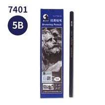 Marley 콩테 스케치 콩테목탄 연필콩테 목탄연필 크로키 흑연연필, C7401-5B(정박스12지)