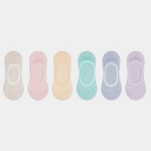 [무료배송]여성용/학생용 멜란지 베이직 덧신(5족) 세트 무지
