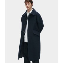 LEIRE 에센셜 오버사이즈 발마칸 코트 네이비 ESSENTIAL OVERSIZED BALMACAAN COAT NAVY