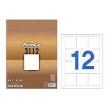 폼텍 물류라벨지 LQ3112 12칸 20매x2개, 본상품, 1개