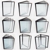 [공장직영] 마이메뉴 투명메뉴판 2P 4P 6P 8P 10P 12P 14P 16P 병풍3단 병풍4단 (마이메뉴), 16페이지