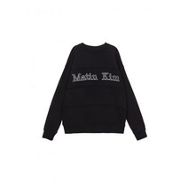 [빠른출고]/마뗑킴 마틴킴 RAW CUT PATCHED SWEATSHIRT IN BLACK