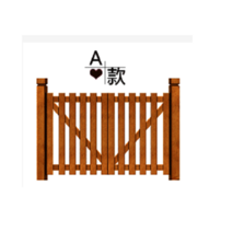 탄화 방부목 펜스 야외정원 마당 가드 가구레일 목문 커스텀 조립식창고, T01-A 하나 제곱 홀가