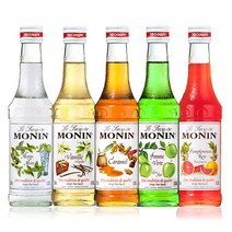 MONIN 모닌 250ml 시럽 12종 바닐라 카라멜 헤이즐넛 망고 자몽 민트, 그린민트 시럽 (250ml)