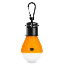 야외 행잉 텐트 램프 4 가지 색상 비상 미니 LED 전구 조명 캠핑 랜턴 등산 활동 하이킹 조명, 07. Yellow withcarabiner