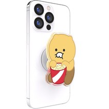 카카오프렌즈 춘식이 스탠다드 캐릭터 에폭시 톡 그립 홀더 스마트톡 핸드폰 거치대, 냠냠 팝콘, 냠냠 팝콘