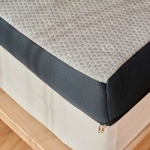소닉슬립 토퍼 매트리스 수면매트 메모리폼 싱글 기절 원룸 바닥 침대 SS, 텐셀그레이, 7CM