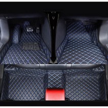 FeKoFeKo 자동차 바닥 매트 푸조 5008 MK2 2019 2018 2017 7, 블랙 블루