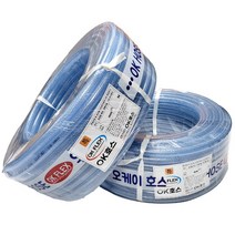 편사호스 6 8 9 10 12 13mm X 90M / 펌프용 동력기 물호스 수도전용 가정용 정원용