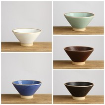 국내산 도자기 담소 빙수볼 한옥 카페 팥빙수 그릇 다용도볼 5color, 블루, 1개