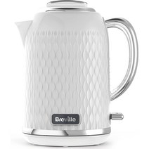 Breville 브레빌 VKT017 고광택 마감 크롬 액센트 디자인 1.7리터 무선 전기 포트 주전자, White