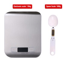 미세저울 업소용 카페 정밀 나노저울LCD 디스플레이를 가진 5/10kg 부엌 가늠자 디지털 방식으로 음식 체중, 06 10kg-Spoon Scale