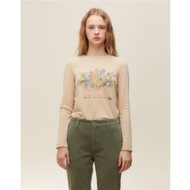 플라워 아트웍 티셔츠_T228MTS232W