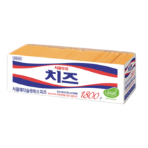 서울우유 체다슬라이스 치즈 업소용 1.8kg, 1800g, 2개