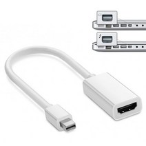 아모란나 맥북용 모니터케이블 17cm Mini DP to HDMI 미니디스플레이포트 변환 젠더, Mini DP to HDMI(17cm)