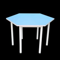 마름모 책상 학생 교실 접합 육각 사다리꼴 테이블, 안락의자 2