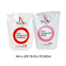 케라시스 엑스트라 케미지케어 2L 샴푸+린스, 1세트